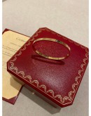 (LIKE NEW) 2022 CARTIER LOVE BRACELET 18K 750 ROSE GOLD SIZE 16 FULL SET