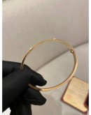 (LIKE NEW) 2022 CARTIER LOVE BRACELET 18K 750 ROSE GOLD SIZE 16 FULL SET