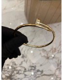 2023 CARTIER JUSTE UN CLOU BRACELET 18K 750 ROSE GOLD NO. 18 FULL SET