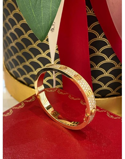 CARTIER DIAMOND GOLD BRACELET 