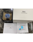 (UNUSED) 2021 IWC PILOT LE PETIT PRINCE CHRONOGRAPH DAY DATE REF IW377714 43MM AUTOMATIC WATCH -FULL SET-