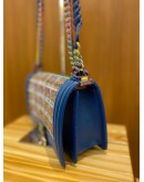 CHANEL MEDIUM BOY BLUE RAINBOW FLAP BAG